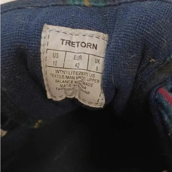 Tretorn Tartan Green Plaid Lace Up Sneakers Size  10 - Picture 11 of 11
